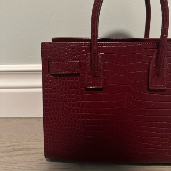 SAC DE JOUR BABY IN MATTE CROCODILE EMBOSSED LEATHER - Picture 5 of 9